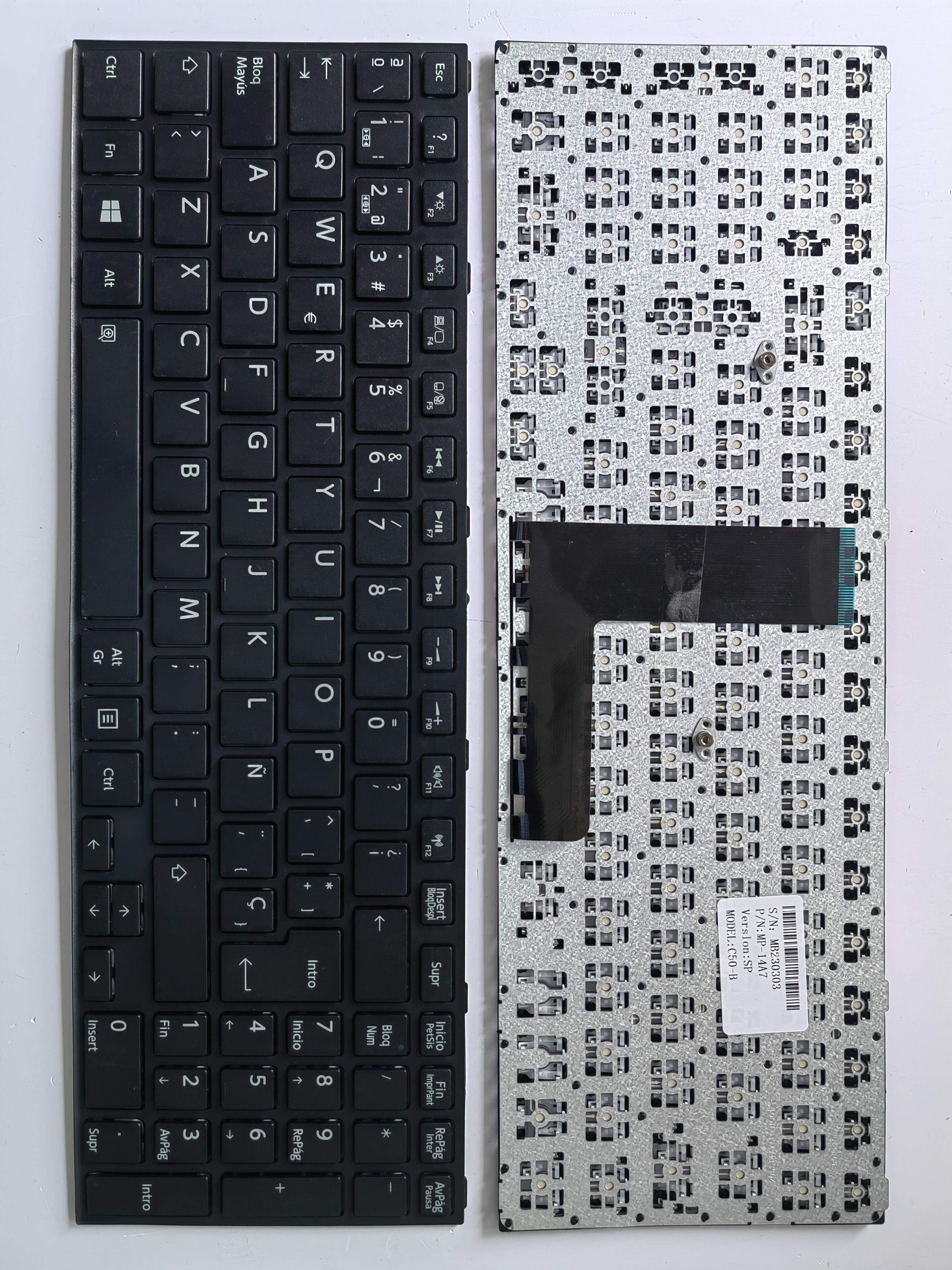Picture of New Replacement Laptop Keyboard For TOSHIBA C50-B BLACK FRAME BLACK (OEM) SP Layout